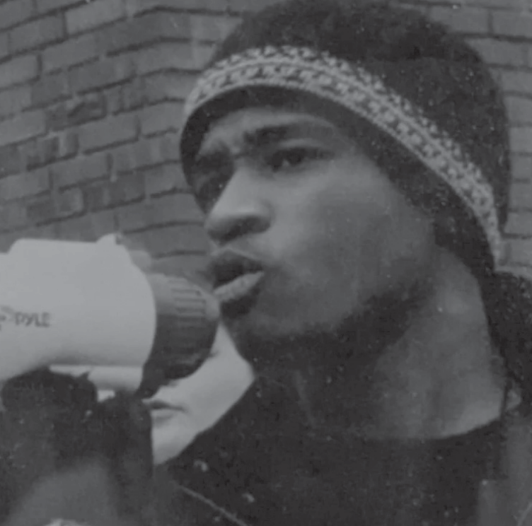 Black and white picture of Jordan Taylor